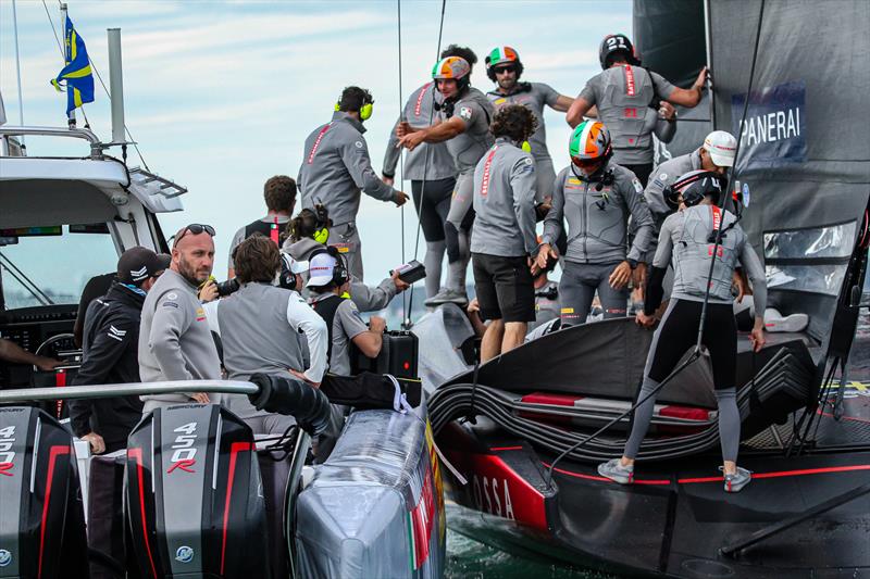 Max Sirena, skipper Luna Rossa - America's Cup - Day 1 - March 10, 2021 Course E photo copyright Richard Gladwell / Sail-World.com taken at Royal New Zealand Yacht Squadron and featuring the AC75 class