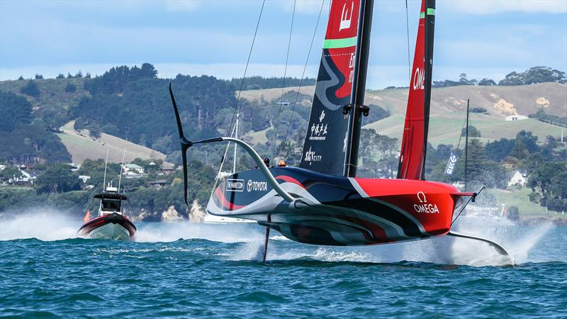 Emirates Team NZ - America's Cup - Day 2 - March 12, , Course E - photo © Richard Gladwell / Sail-World.com