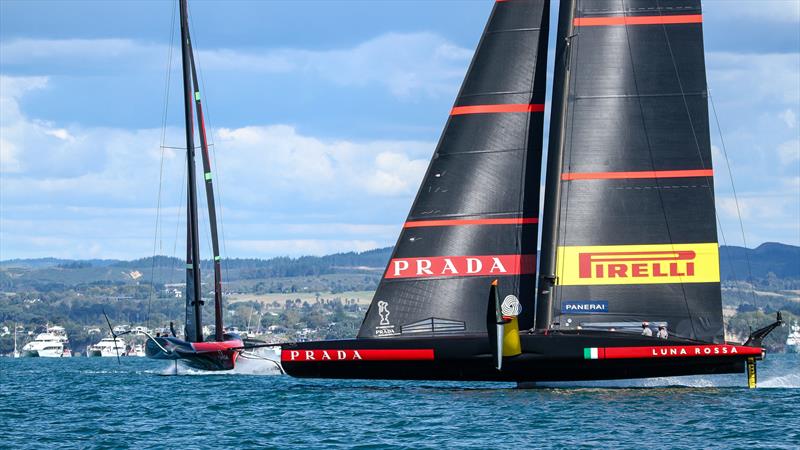 Luna Rossa - America's Cup - Day 2 - March 12, , Course E photo copyright Richard Gladwell / Sail-World.com taken at Royal New Zealand Yacht Squadron and featuring the AC75 class