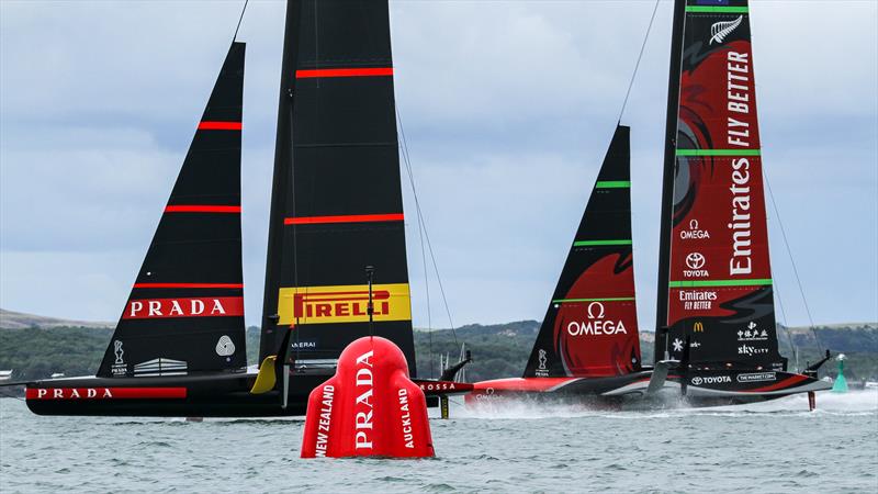 Luna Rossa - America's Cup - Day 6 - March 16, 2021, Course c photo copyright Richard Gladwell / Sail-World.com taken at Royal New Zealand Yacht Squadron and featuring the AC75 class