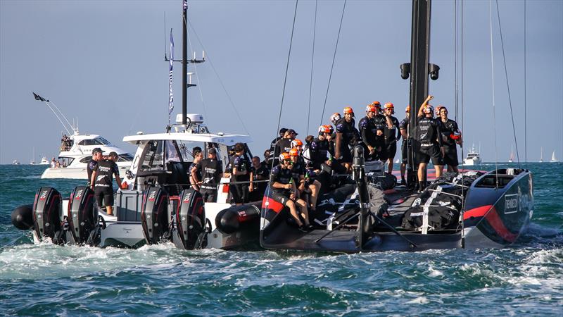 Emirates Team NZ - America's Cup - Day 7 - March 17, 2021, Course A photo copyright Richard Gladwell / Sail-World.com taken at Royal New Zealand Yacht Squadron and featuring the AC75 class