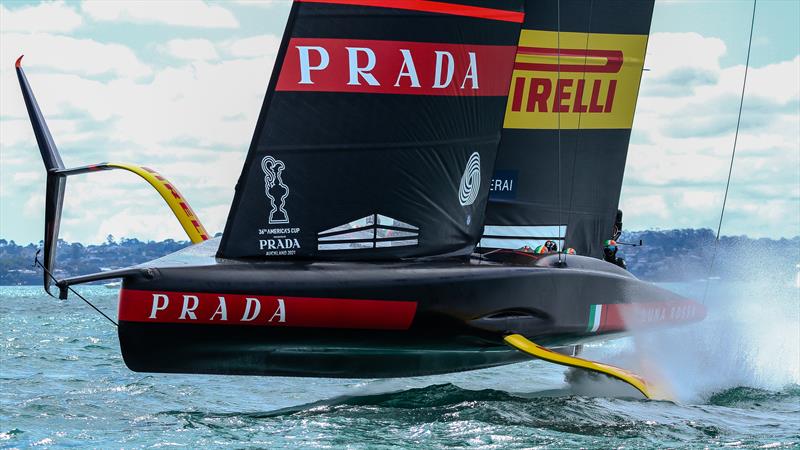 AC75 sails had to go from being 15% camber to get foiling to 0% to reduce drag - Luna Rossa - Hauraki Gulf - January 23, - Prada Cup  - photo © Richard Gladwell / Sail-World.com / nz