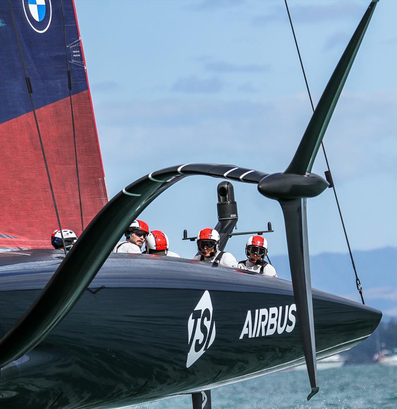 American Magic - featured small foils in contrast to the other three Challengers - photo © Richard Gladwell / Sail-World.com