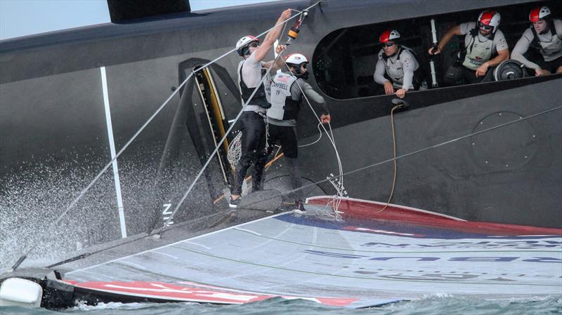 American Magic - Round Robin 2- Race - 3 Prada Cup - Course A- January 17, 2021 photo copyright Richard Gladwell - Sail-World.com/nz taken at Royal New Zealand Yacht Squadron and featuring the AC75 class