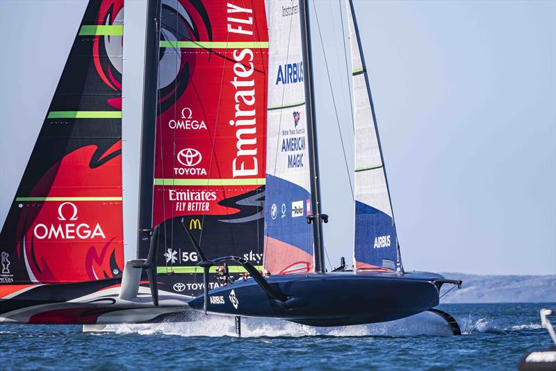 NYYC American Magic, 36th America's Cup. 15 December, 2020 - Auckland photo copyright Sailing Energy taken at Chicago Yacht Club and featuring the AC75 class