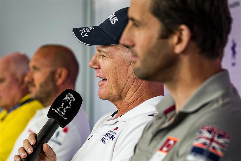 Terry Hutchinson (with mic) NYYC American Magic, 36th America's Cup. 14 January, 2021 - Auckland - photo © Sailing Energy