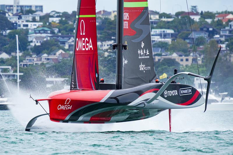 2021 America's Cup Match - Race Day 6 - Emirates Team New Zealand photo copyright Luca Butto taken at Royal New Zealand Yacht Squadron and featuring the AC75 class