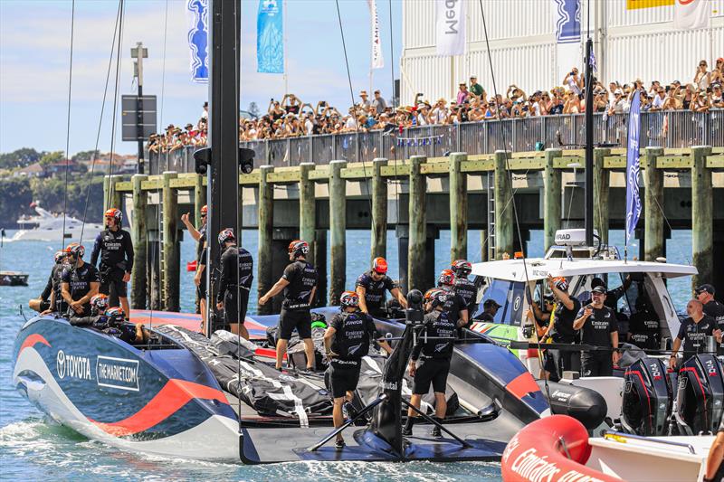 Emirates Team New Zealand's Te Rehutai had several unusual design features photo copyright COR 36 | Studio Borlenghi taken at Royal New Zealand Yacht Squadron and featuring the AC75 class