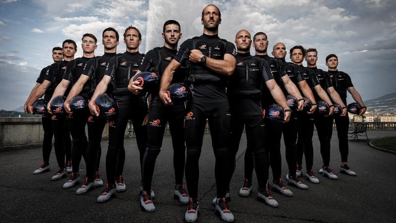 Alinghi name 14 sailing crew - June 2022 photo copyright Red Bull Content Pool taken at Société Nautique de Genève and featuring the AC75 class