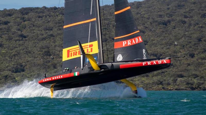 Luna Rossa training in Auckland ahead of the Prada Cup in December 2020 photo copyright Carlo Borlenghi / Luna Rossa taken at Circolo della Vela Sicilia and featuring the AC75 class