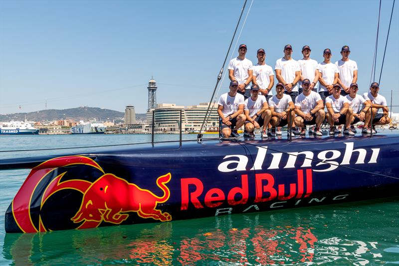 Alinghi Red Bull Racing, Challenger for the 2024 America's Cup, is launched in Barcelona, Spain - August 8, 2022 - photo © Alinghi Red Bull Racing