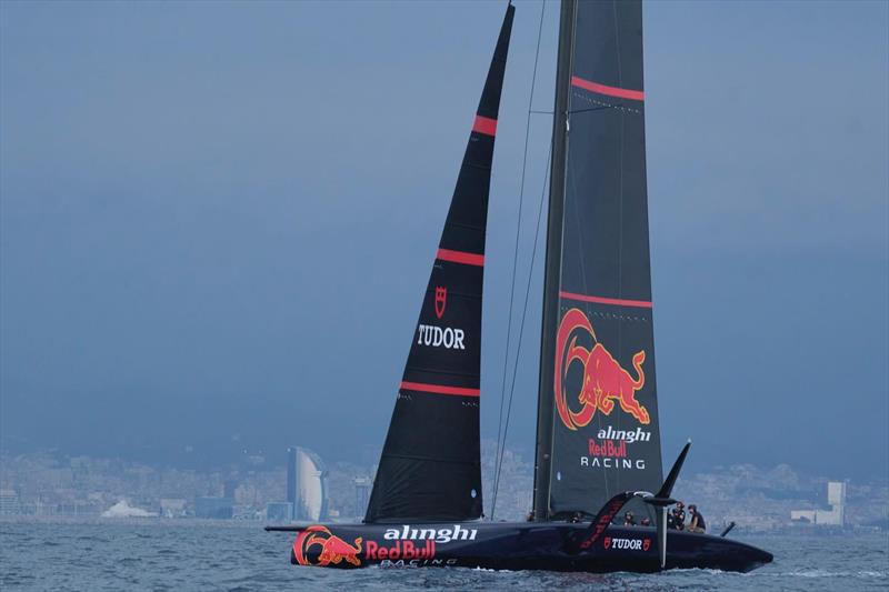 Alinghi Red Bull Racing - first sail Barcelona - August 31, 2022 photo copyright Alinghi RBR media taken at Société Nautique de Genève and featuring the AC75 class