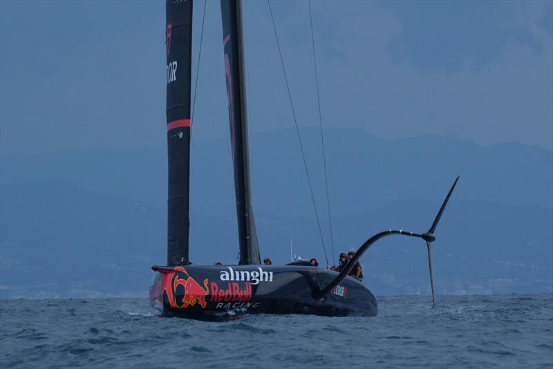 Alinghi Red Bull Racing crew gets ready for its first sailing session on August 31, in Barcelona, Spain - photo © Xaume Olleros - Red Bull Content Pool
