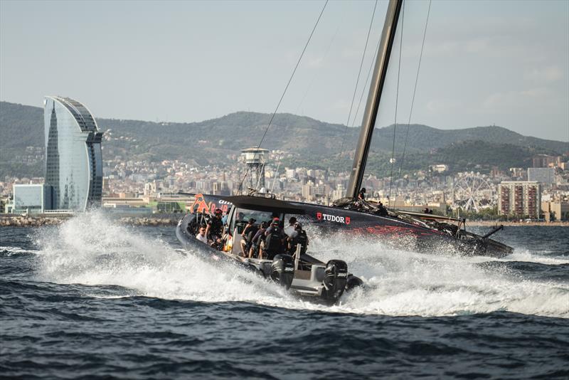 America's Cup Recon - Alinghi Red Bull Racing - B1 - AC75 - D9 - September 2022 photo copyright Alex Carabi / America's Cup taken at Société Nautique de Genève and featuring the AC75 class