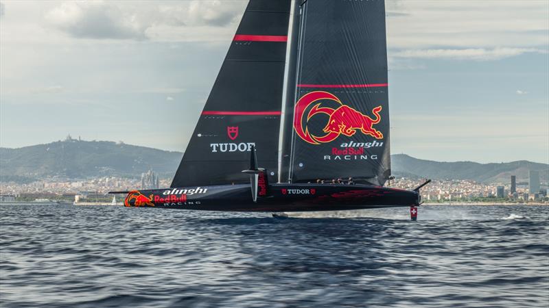 Alinghi Red Bull Racing - September 27, 2022 - Barcelona photo copyright Alex Carabi / America's Cup taken at Société Nautique de Genève and featuring the AC75 class