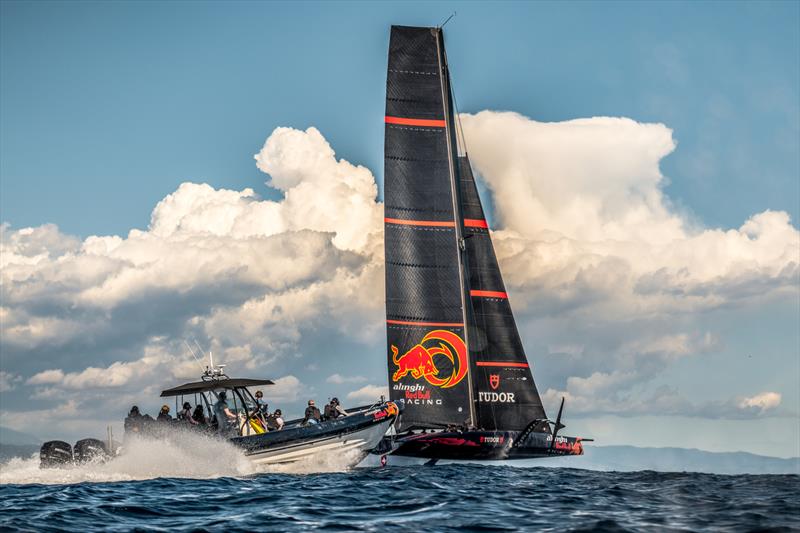 Alingi Red Bull Racing - Barcelona - September 30, 2022 - photo © America's Cup/Alex Carabi