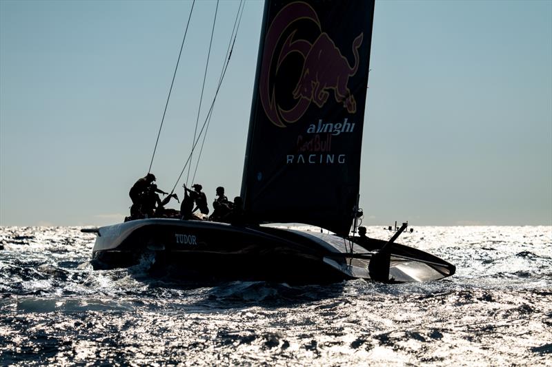 Alingi Red Bull Racing - Barcelona - September 30, 2022 photo copyright America's Cup/Alex Carabi taken at Société Nautique de Genève and featuring the AC75 class