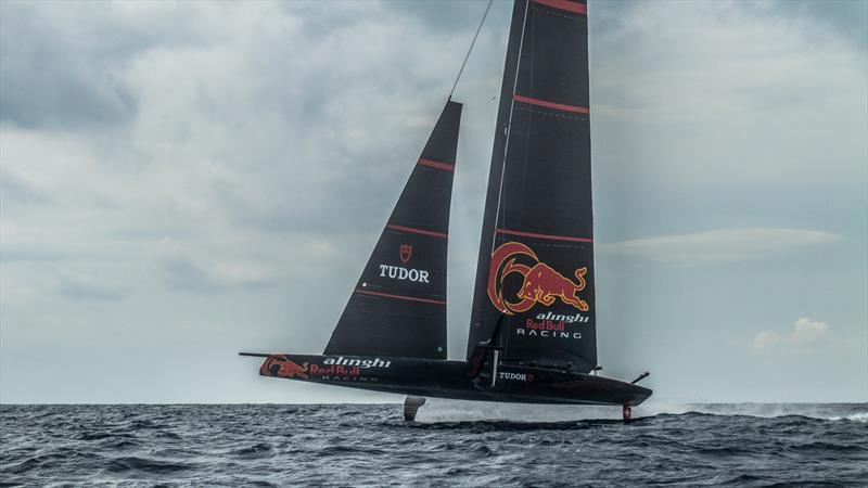 Alinghi Red Bull Racing - Barcelona - October 11, 2022 photo copyright Alex Carabi / America's Cup taken at Société Nautique de Genève and featuring the AC75 class