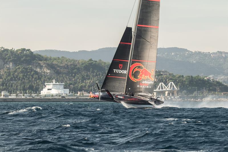 Alinghi Red Bull Racing  - AC75 - Barcelona, Spain - October 13, 2022 - photo © Alex Carabi / America's Cup