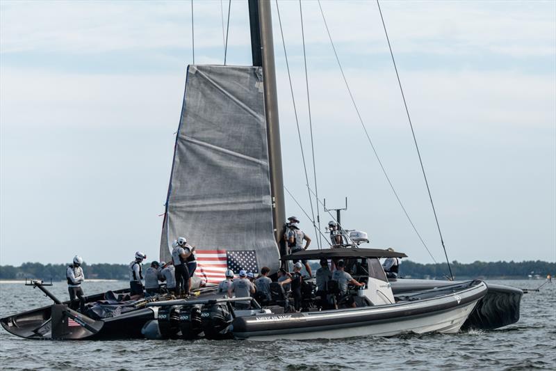 American Magic test sail- AC75 - Pensacola, Fl, USA - October 13, 2022 photo copyright Paul Todd / America's Cup taken at New York Yacht Club and featuring the AC75 class