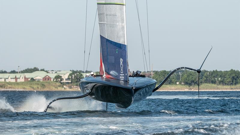 American Magic - AC75 Patriot - Pensacola Fl, October 15, 2022 photo copyright Paul Todd/America's Cup taken at New York Yacht Club and featuring the AC75 class