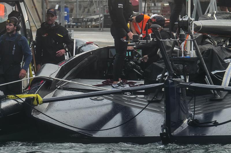 Alinghi Red Bull Racing - Barcelona - October 17, 2022 photo copyright Alex Carabi / America's Cup taken at Société Nautique de Genève and featuring the AC75 class