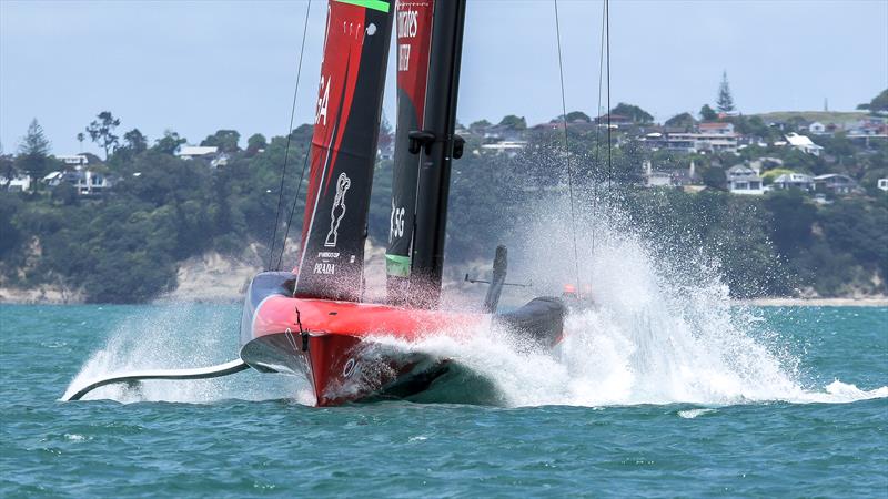 Te Rehutai, Emirates Team New Zealand - December, 2020 - Waitemata Harbour - America's Cup 36 photo copyright Richard Gladwell/Sail-World.com taken at Royal New Zealand Yacht Squadron and featuring the AC75 class