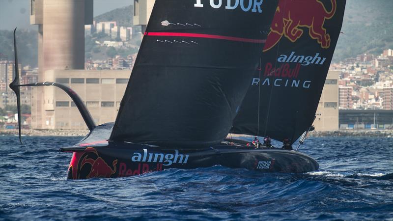 Alinghi Red Bull Racing - AC75 - October 19, 2022 - Barcelona photo copyright Alex Carabi / America's Cup taken at Société Nautique de Genève and featuring the AC75 class