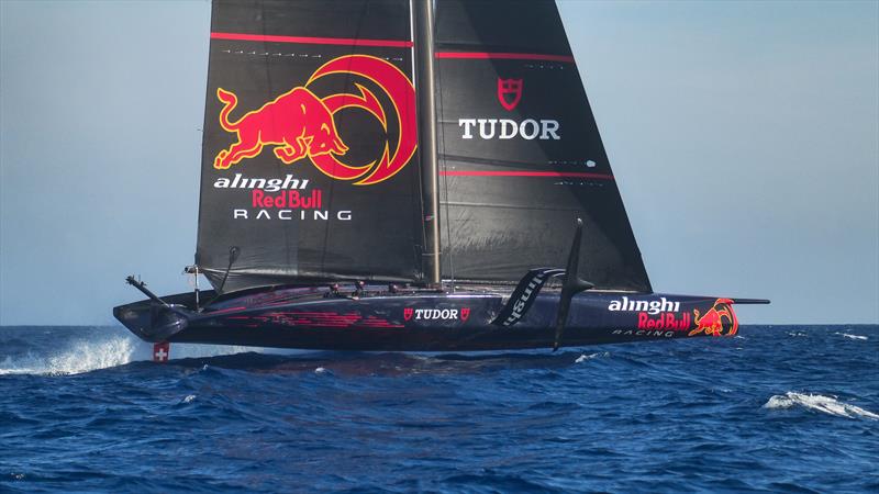 Alinghi Red Bull Racing - AC75 - October 19, 2022 - Barcelona photo copyright Alex Carabi / America's Cup taken at Société Nautique de Genève and featuring the AC75 class