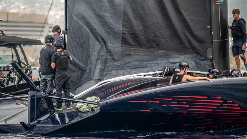 Alinghi Red Bull Racing - AC75 - October 29, 2022 - Barcelona photo copyright Alex Carabi / America's Cup taken at Société Nautique de Genève and featuring the AC75 class