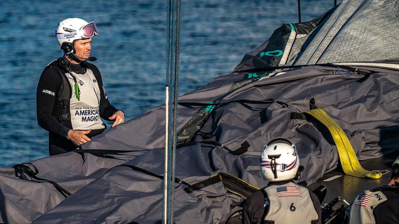 American Magic's Patriot -  AC75 - November 3, 2022 - Pensacola, Fl photo copyright Paul Todd/America's Cup taken at New York Yacht Club and featuring the AC75 class