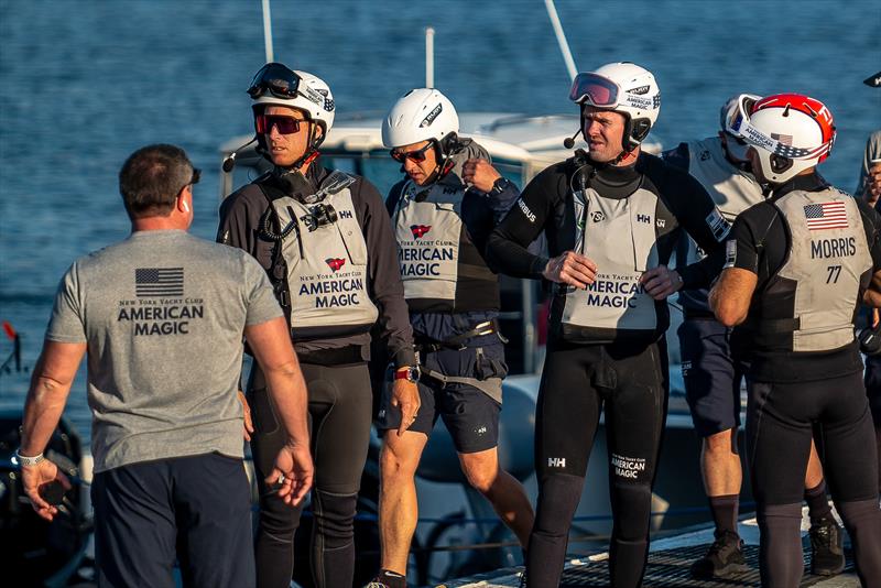 American Magic's Patriot -  AC75 - November 3, 2022 - Pensacola, Fl photo copyright Paul Todd/America's Cup taken at New York Yacht Club and featuring the AC75 class