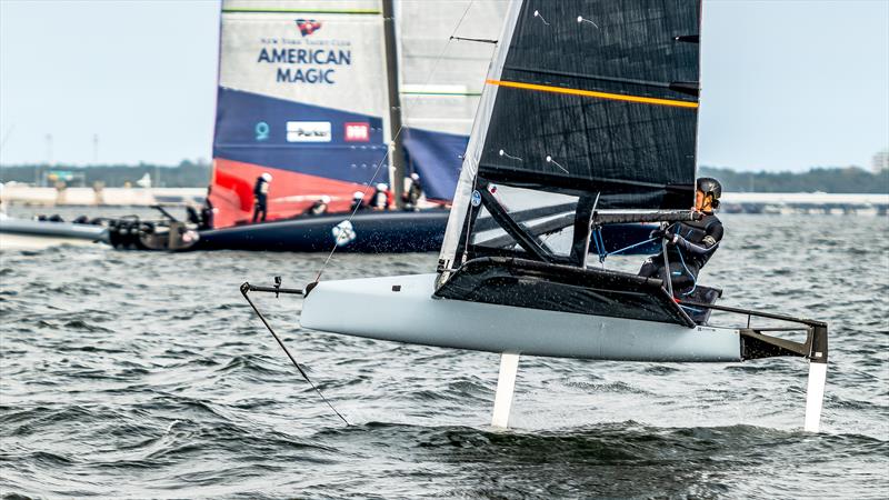 American Magic -  AC75 - December 2, 2022 - Pensacola, Fl photo copyright Paul Todd/America's Cup taken at New York Yacht Club and featuring the AC75 class