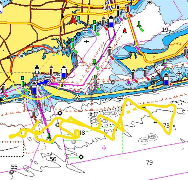 GPS Track - Patriot - Gulf of Mexico - December 9, 2022 - Pensacola, Fl photo copyright Paul Todd/America's Cup taken at New York Yacht Club and featuring the AC75 class