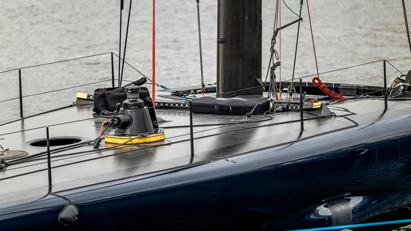 Patriot - Electric halyard winch and jib traveller - AC75 - December 9, 2022 - Pensacola, Fl - photo © Paul Todd/America's Cup