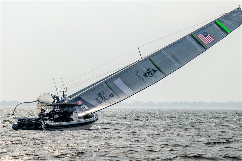 American Magic -  Patriot - AC75 - December 14, 2022 - Pensacola, Florida photo copyright Paul Todd/America's Cup taken at New York Yacht Club and featuring the AC75 class