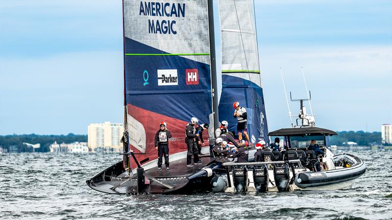 American Magic -  Patriot - AC75 - December 17, 2022 - Pensacola, Florida photo copyright Paul Todd/America's Cup taken at New York Yacht Club and featuring the AC75 class