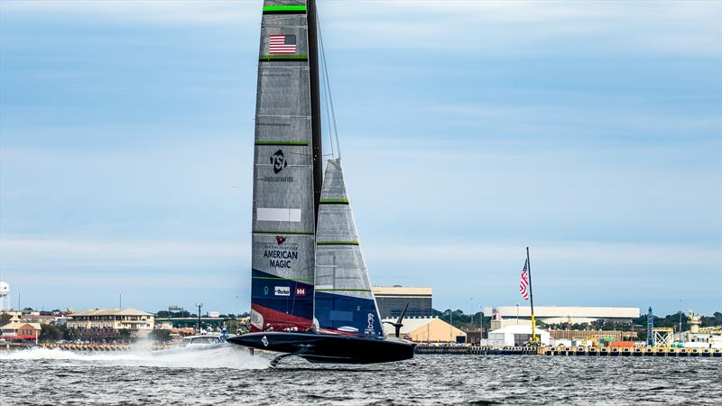 American Magic -  Patriot - AC75 - December 17, 2022 - Pensacola, Florida photo copyright Paul Todd/America's Cup taken at New York Yacht Club and featuring the AC75 class