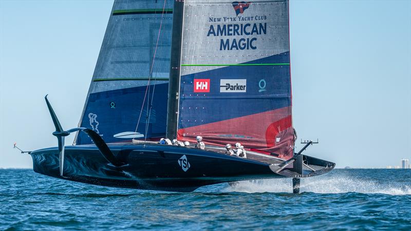 American Magic -  Patriot - AC75 - January 5, 2023 - Pensacola, Florida photo copyright Paul Todd/America's Cup taken at New York Yacht Club and featuring the AC75 class