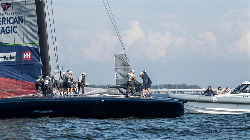 American Magic -  Patriot - AC75 - January 18, 2023 - Pensacola, Florida photo copyright Paul Todd/America's Cup taken at New York Yacht Club and featuring the AC75 class