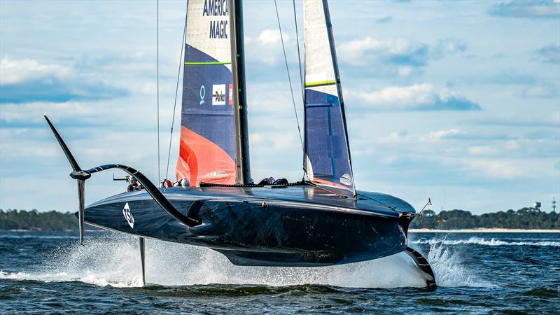 American Magic -  Patriot - AC75 - January 25, 2023 - Pensacola, Florida photo copyright Paul Todd/America's Cup taken at New York Yacht Club and featuring the AC75 class