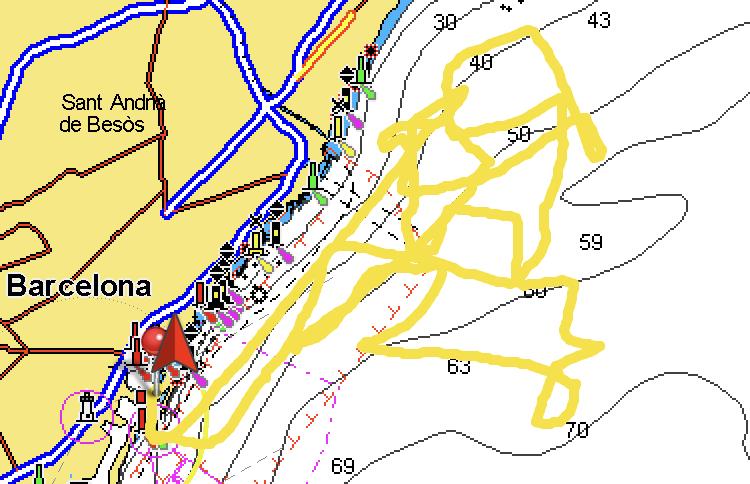 GPS Track - Alinghi Red Bull Racing - Barcelona - January 27, 2023 - photo © AC37 Joint Recon