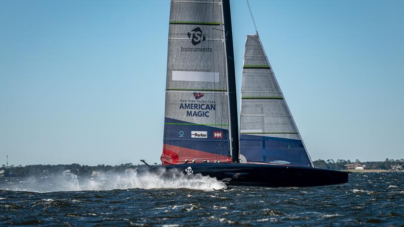 American Magic  -  AC75 - February 3, 2023 - Pensacola photo copyright Paul Todd/America's Cup taken at New York Yacht Club and featuring the AC75 class