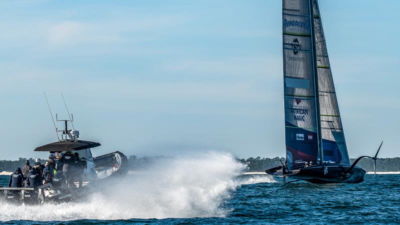 American Magic  -  AC75 - February 4, 2023 - Pensacola photo copyright Paul Todd/America's Cup taken at New York Yacht Club and featuring the AC75 class