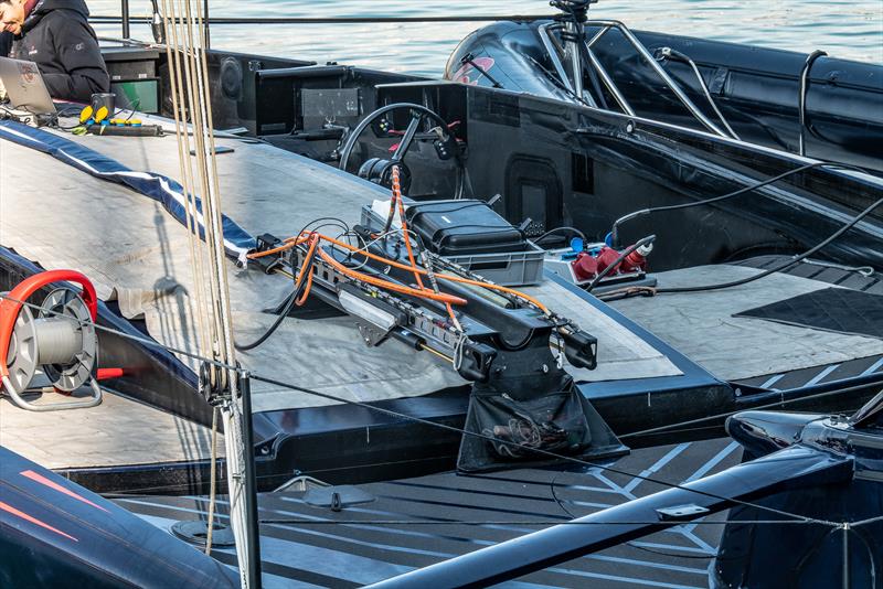 Cockpit - AC75 - Alinghi Red Bull Racing - February 10, 2023 - Barcelona photo copyright Alex Carabi / America's Cup taken at Société Nautique de Genève and featuring the AC75 class