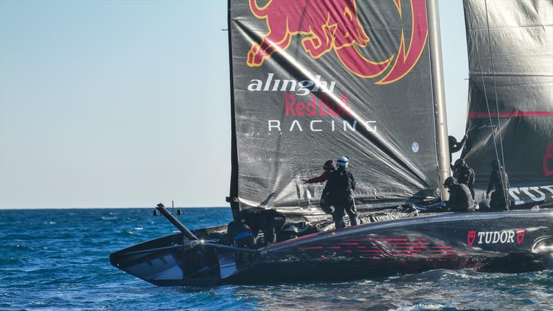 AC75 - Alinghi Red Bull Racing - February 12, 2023 - Barcelona photo copyright Alex Carabi / America's Cup taken at Société Nautique de Genève and featuring the AC75 class