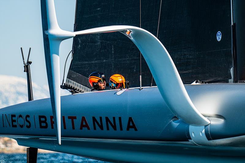 AC40 - INEOS Britannia - March 1, 2023 - Mallorca photo copyright Ugo Fonolla / America's Cup taken at Royal Yacht Squadron and featuring the AC75 class