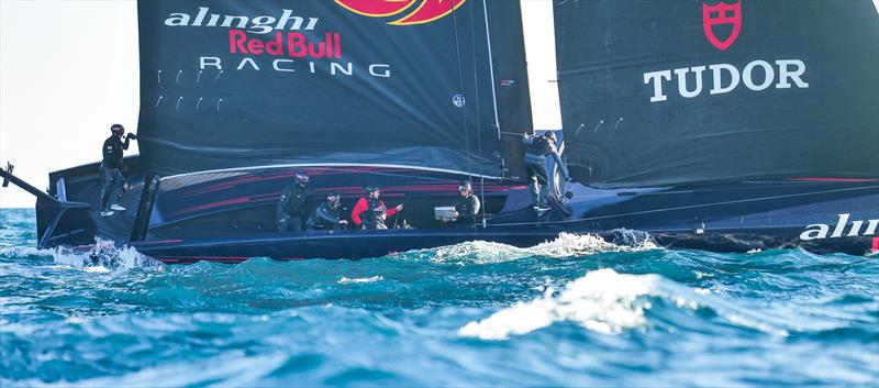 B1 reveals its former cockpit layout - AC75 - Alinghi Red Bull Racing - February 12, 2023 - Barcelona - photo © Alex Carabi / America's Cup