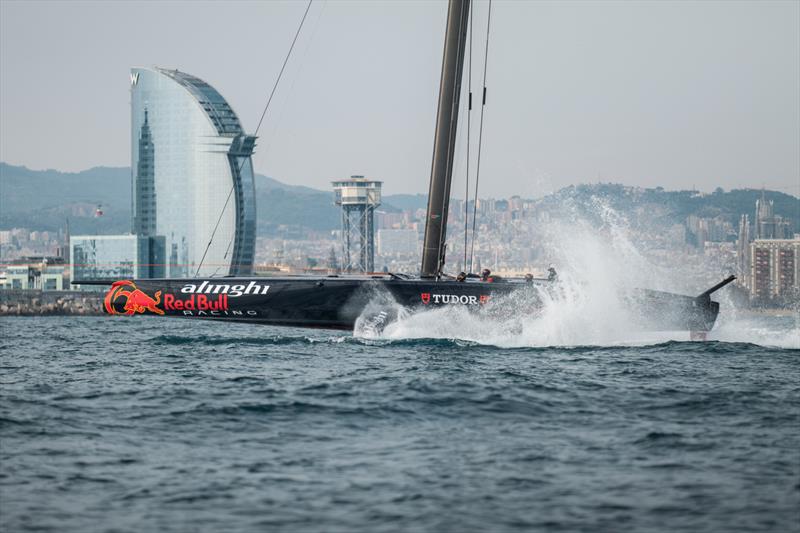 AC75 - Alinghi Red Bull Racing - March 2, 2023 - Barcelona - Day 46 photo copyright Alex Carabi / America's Cup taken at Société Nautique de Genève and featuring the AC75 class