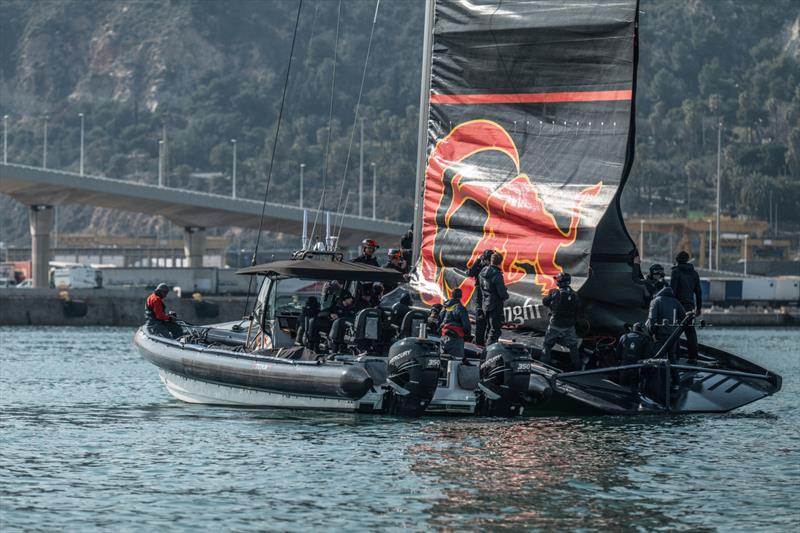  AC75 - Alinghi Red Bull Racing - March 2, 2023 - Barcelona - Day 46 photo copyright Alex Carabi / America's Cup taken at Société Nautique de Genève and featuring the AC75 class